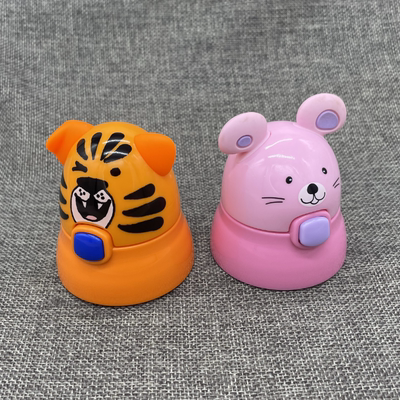 美国 Eat4Fun 怡饭 老虎 小猪 动物乐园防漏吸管水杯盖子 8502-02