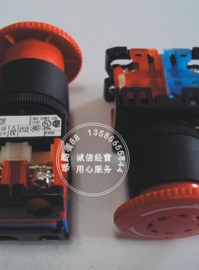 正品AR22VOR 富士蘑菇头/白色箭头/急停按钮开关AR22V0R-01R