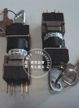 《正品卖家》 富士 按钮/方形2位钥匙选择开关 AH164-SJ2A11A