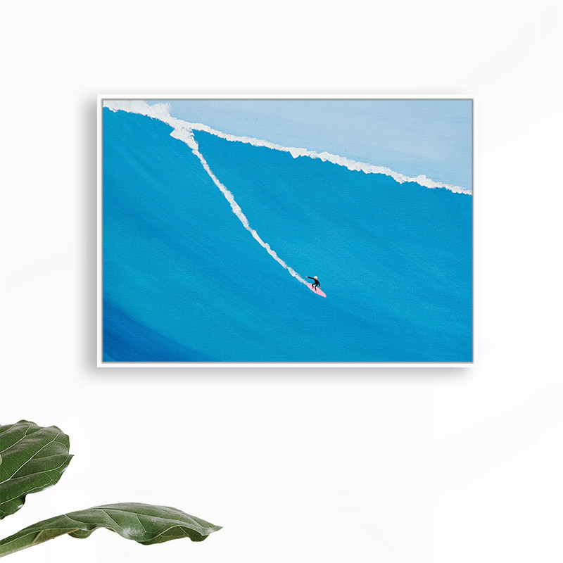 冲浪海景电表箱装饰画
