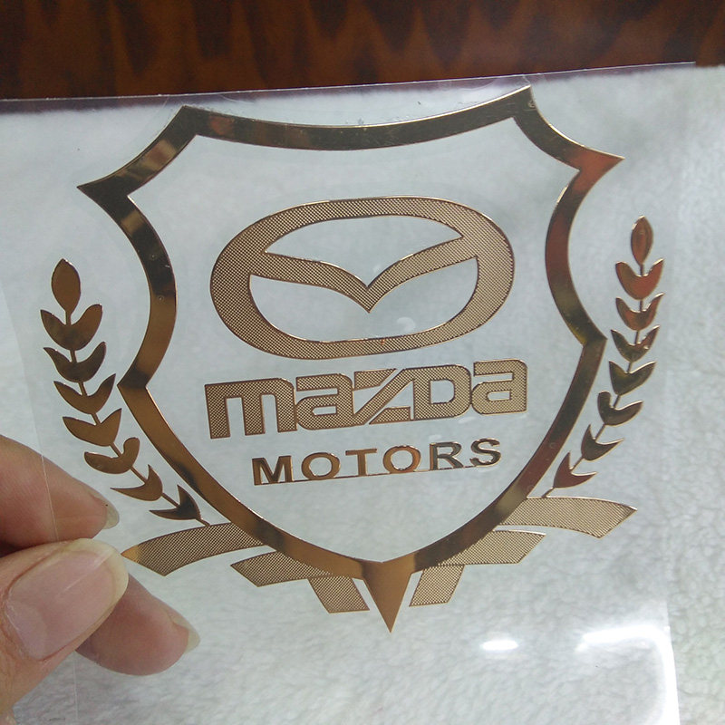 马自达车标贴纸m3 m5 睿翼 m6 昂克赛拉 cx-5汽车窗个性改装饰贴