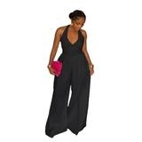 plus size jumpsuit for women big size romber 大码阔腿连体裤