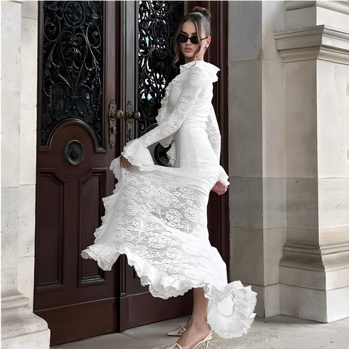 evening party dress sexy birthday women maxi white gown new