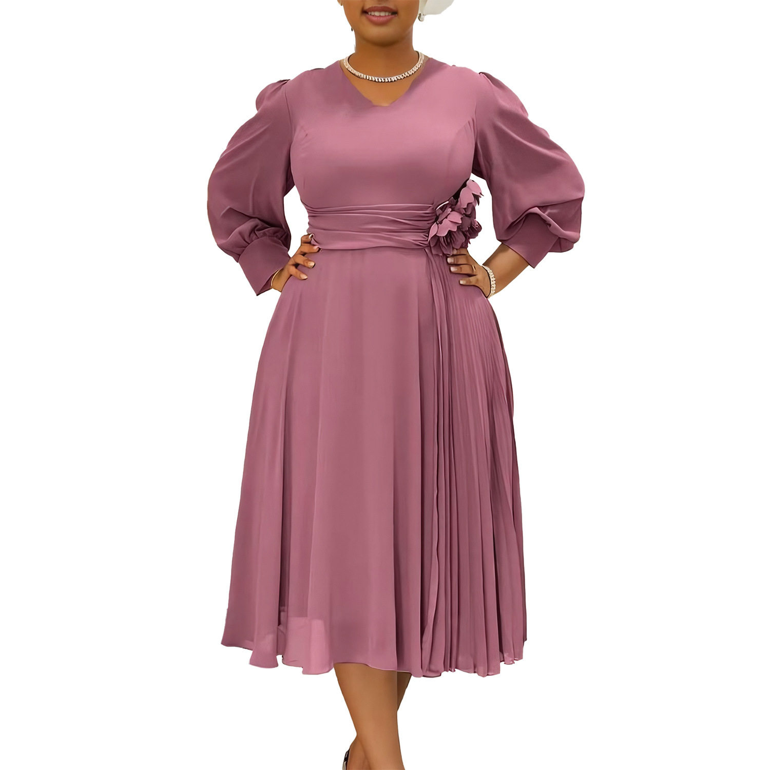Big Size Women Dress Plus Size Ladies Party Dress Femme 裙子图片