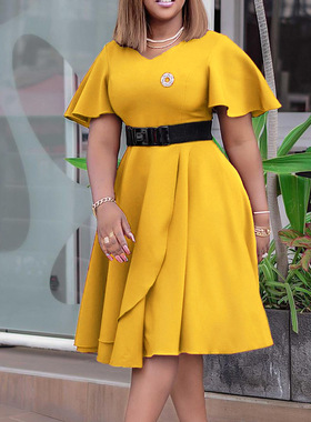 New African women's clothing Party Dress Female have belts