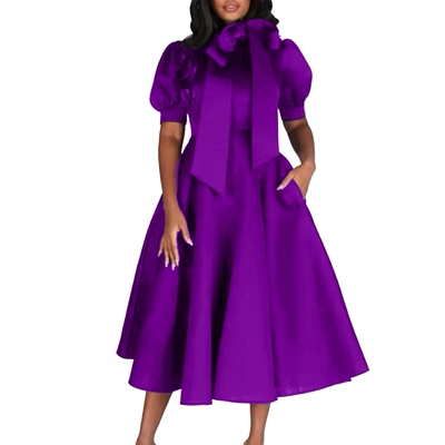 women dresses new fashion plus size dress red yellow autumn