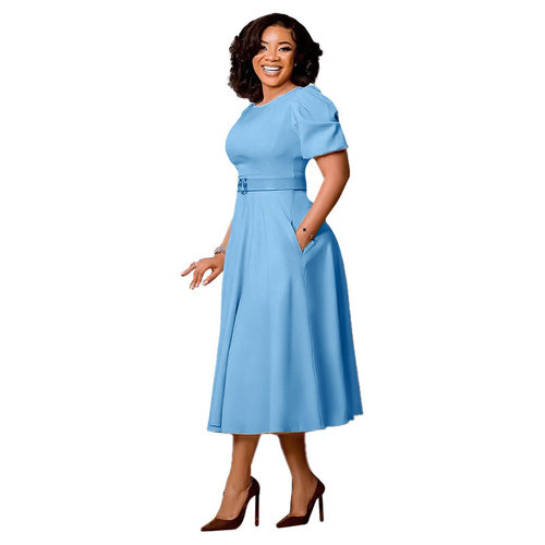 Plus Size Summer fashion Women Dress loose dresses work lady