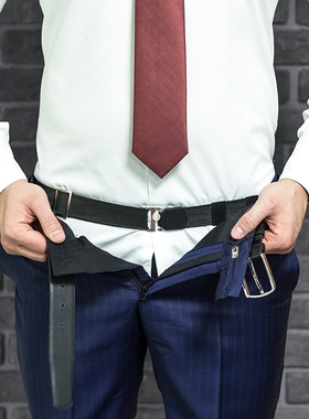 衬衫女防滑神器工作服防皱防滑束衣无痕绑带滴胶固定可调大小腰带