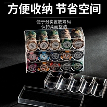 塑料筹码盒子德州筹码架积分币收纳盒码箱黏土筹码盒陶瓷筹码盒