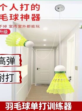 羽毛球单人训练器自动回弹线一个