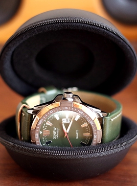 旅行便携表盒防尘抗压多表黑色手表收纳包随身腕表保护盒放表盒