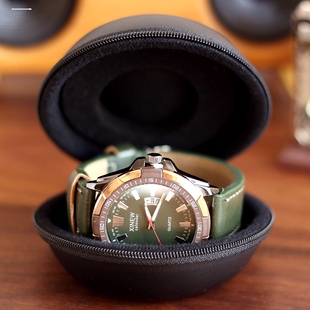 旅行便携表盒防尘抗压多表黑色手表收纳包随身腕表保护盒放表盒