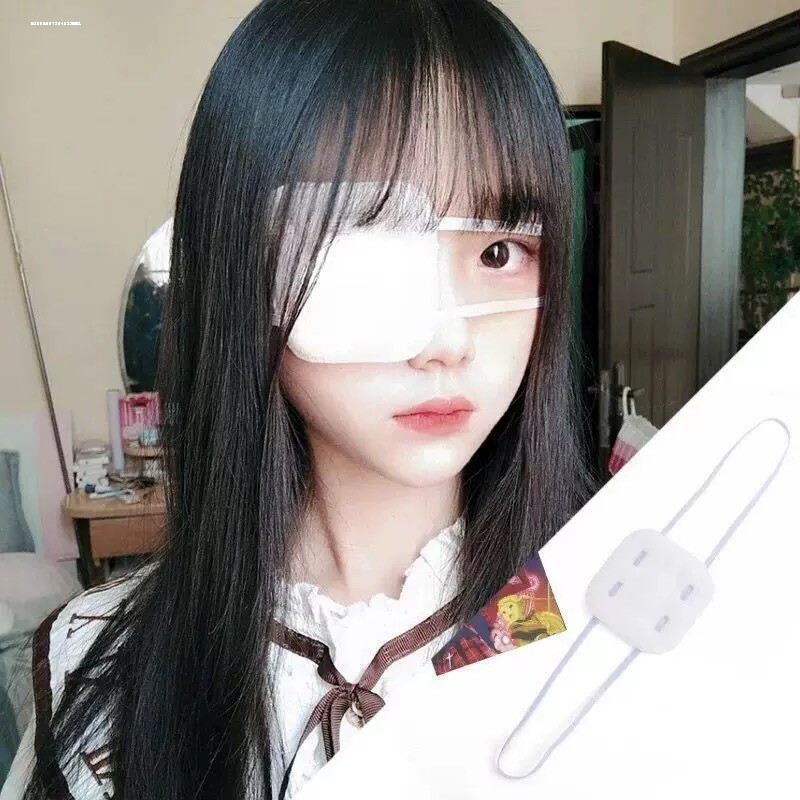 儿童弱视遮光眼罩训练斜视单眼眼镜布遮盖罩疲劳视力轻薄不透光图片