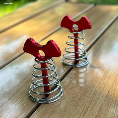 户外木板栈道地钉帐篷固定防风绳铝合金鱼骨钉天幕弹簧甲板石缝钉