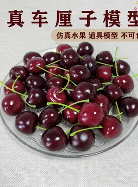 仿真小水果草莓假迷你樱桃车厘子35号小果橱窗柜装饰摆件拍摄道具