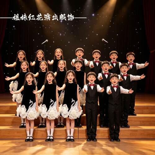六一儿童合唱服演出服中小学生合唱团表演服男女童诗歌朗诵比赛服