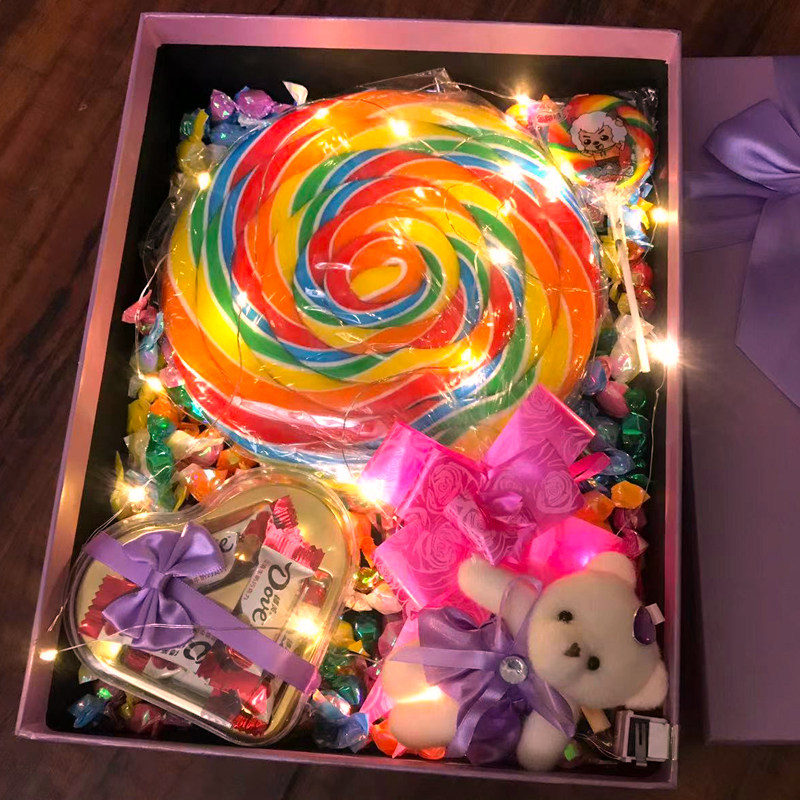 生日礼物送女生男朋友闺蜜儿童礼物500g糖果巧克力礼盒圣诞节礼物
