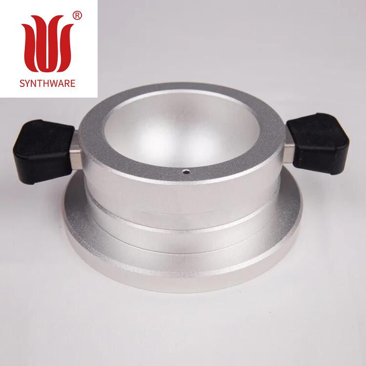 欣维尔SYNTHWARE 圆底烧瓶加热铝块 带胶木手柄 带底座款 货号H23