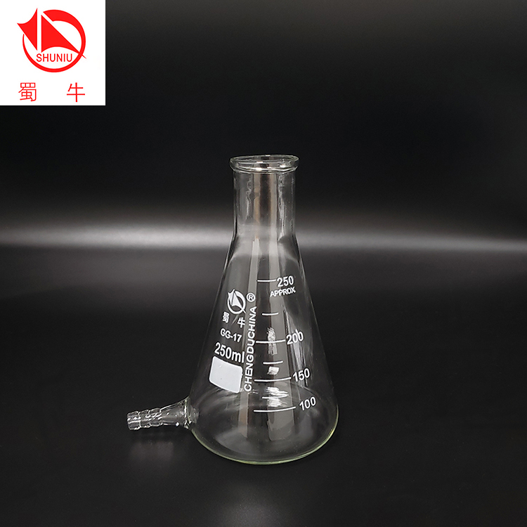蜀牛具下咀三角烧瓶锥型玻璃瓶