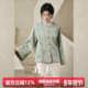 JKJS 盘扣上衣新中式 吟椿予 人丝冠乐绉提花超好看气质外套春装
