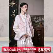 两面穿水貂毛马甲女外穿冬夹棉外套新中式 JKJS 漫绒芷 绣花马夹