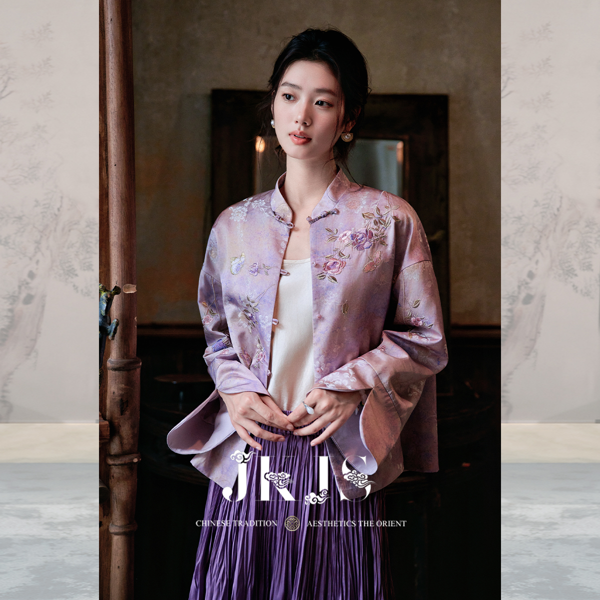 JKJS重工刺绣新中式外套