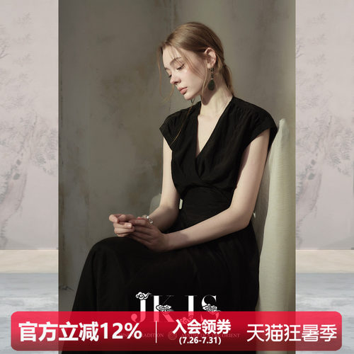 JKJS新中式长裙气质裙子