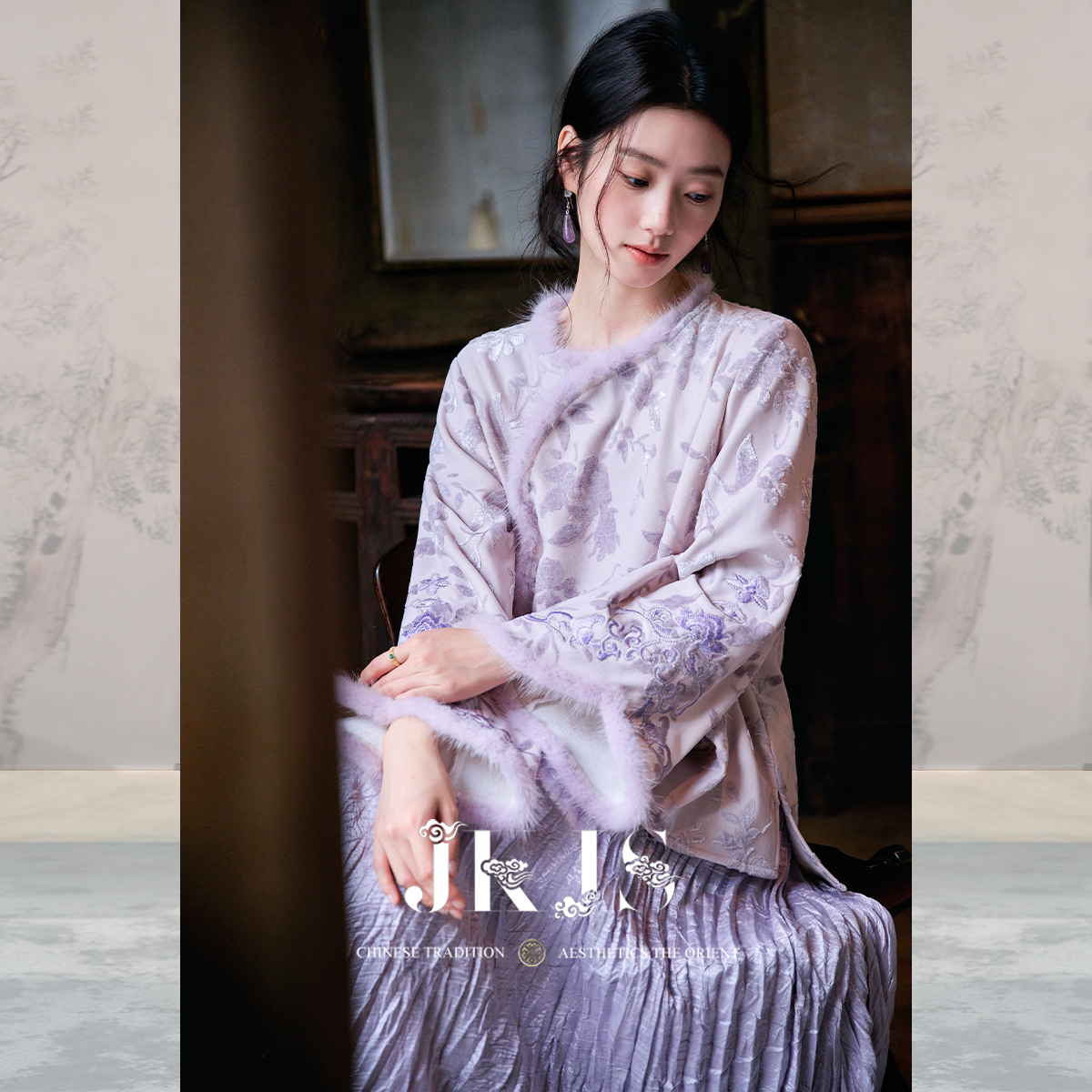 JKJS水貂毛新中式厚外套