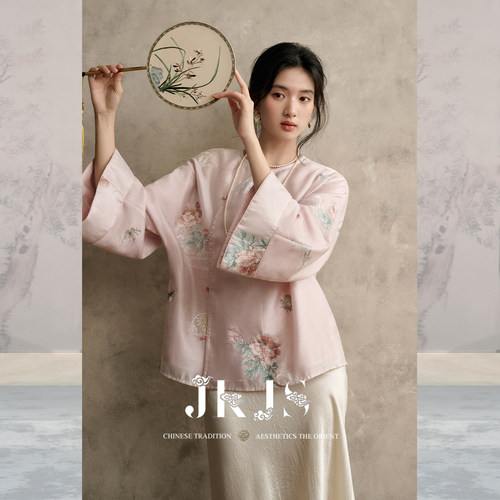 JKJS绣花衬衫外套新中式