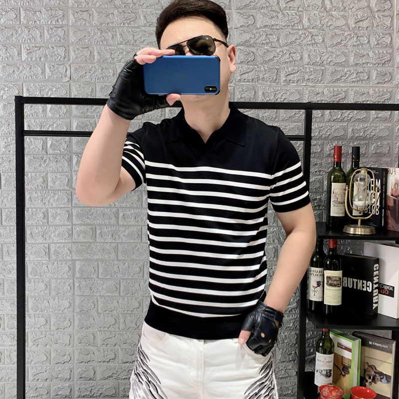 夏短袖日常时尚潮POLO衫个性高端