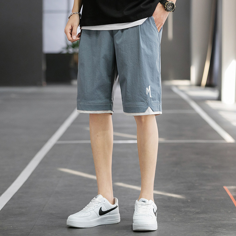 短裤男士夏季薄款潮流大裤衩五分裤子宽松外穿七分裤休闲沙滩中裤