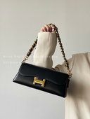 黑金高级感链条腋下包 ROSSY BAG 小众百搭简约纯色单肩斜挎包包