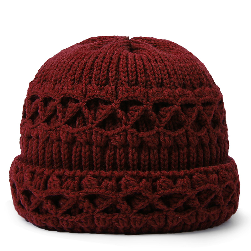 针织帽子春秋天季单层帽女毛线帽