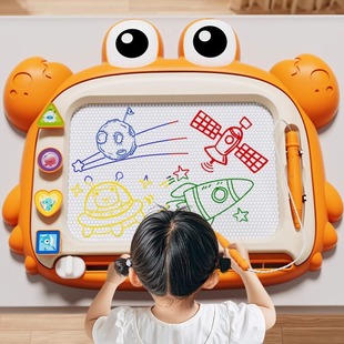 大螃蟹画板家用幼儿磁性写字板萌趣涂鸦磁力画画益智早教卡通玩具