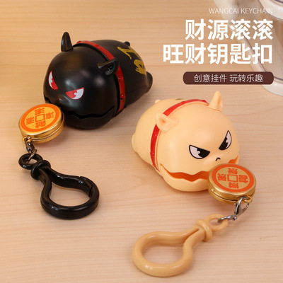 拉线爬绳小狗钥匙扣小书包挂件链