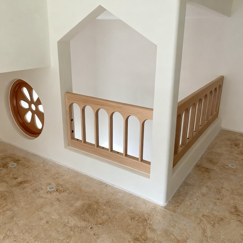 树屋实木围栏定制围栏儿童床阁楼护栏加高防摔床边阳台树屋护栏