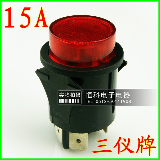 大电流按钮开关 PS18 KD7  250V 15A 电源按钮开关 电器开关 优质