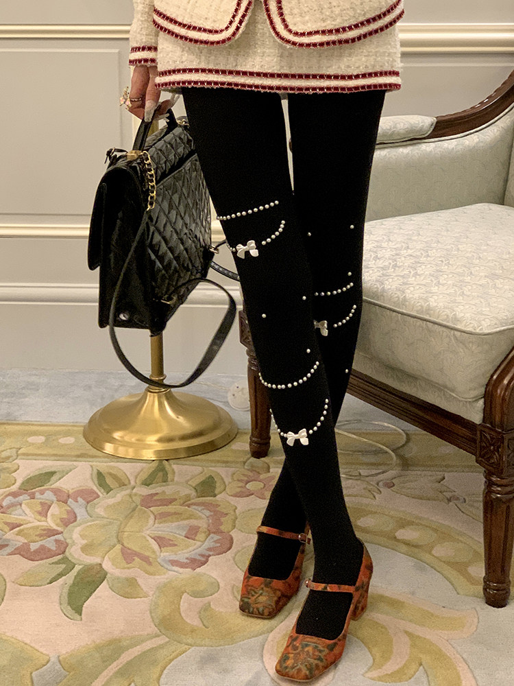 cnorahk 小众设计珍珠项链日系jk白色连裤袜女奶白色打底裤袜,女士内衣/男士内衣/家居服,连裤袜/打底袜,淘宝优惠券,粉丝福利购,淘宝优惠卷