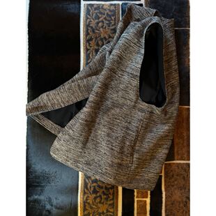 包税包邮日本直发 etreneant 植物染职人手纺圆领直筒马甲背心女