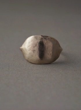 noguchi复古职人手工宽面戒指女