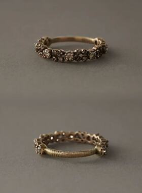 包税包邮日本代购noguchi26春夏新款设计师细戒臂叠戴钻石戒指