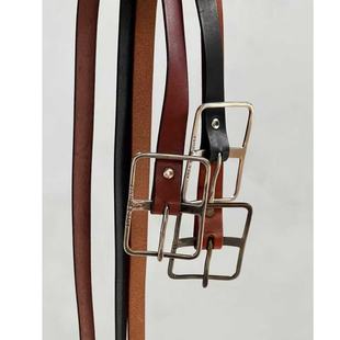 包税包邮日本arts&science经典款意大利牛皮轻便柔软细皮带腰带女