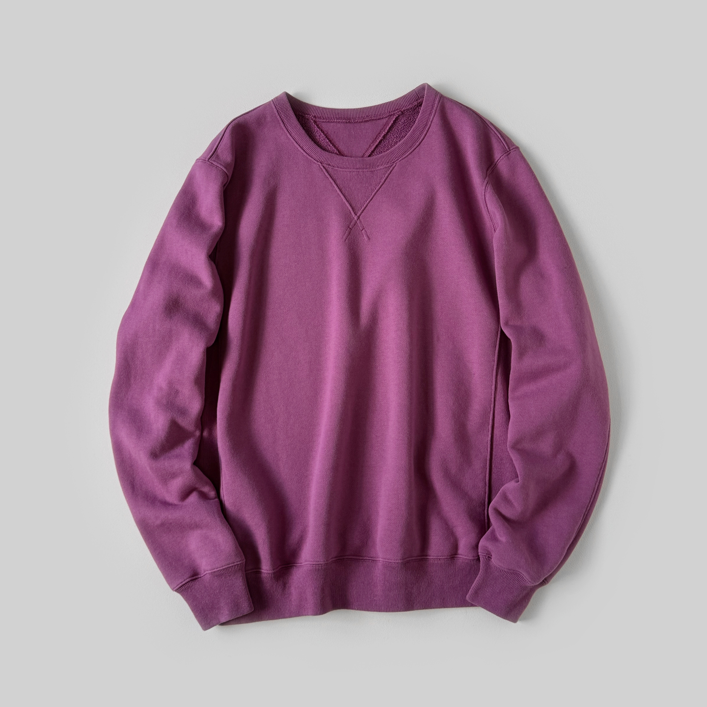 etreneant直筒宽松纯棉复古卫衣