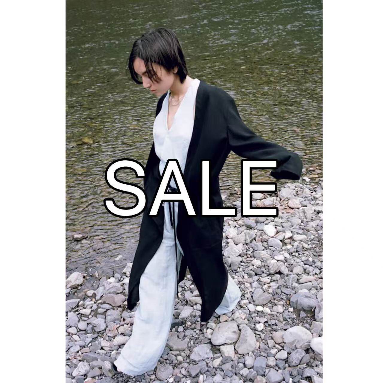 折扣 特价日本seya上质纯棉防晒薄款垂感长衫外套女款