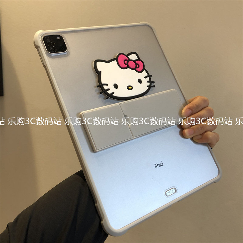 可爱卡通适用iPad11代保护套Air8磨砂2026款第10代10.9带支架Air456全包M4/5苹果10.2寸9.7防弯aipaid9单后壳