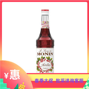 莫林MONIN蔓越莓风味糖浆咖啡鸡尾酒果汁饮料用果露700ml