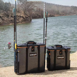 KENGARU肯格鲁新款可坐式活鱼桶  硬壳可手提 可肩背轻松出行钓鱼