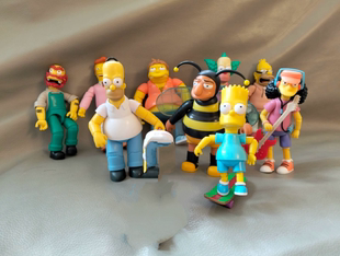 正版 jakks杰克士辛普森一家超可动手办玩具手办模型蜜蜂滑板 散货