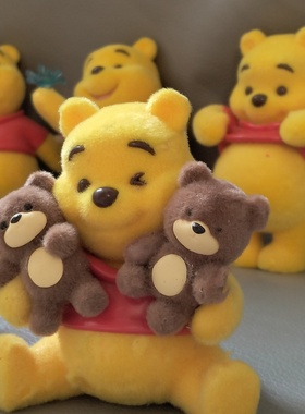 正版散货小熊维尼的快乐日常系列植绒手办潮玩盲盒可爱摆件礼物