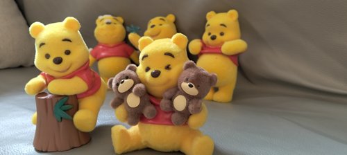 正版散货小熊维尼的快乐日常系列植绒手办潮玩盲盒可爱摆件礼物